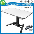 One leg electric height adjustable desk with four per-set memorized height